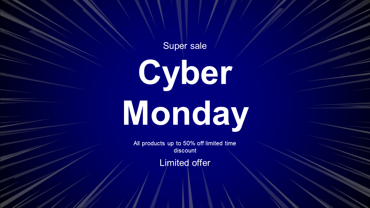 best cyber monday ppt template